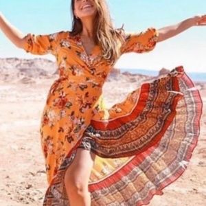 FARM RIO-  Soigne Wrap Dress